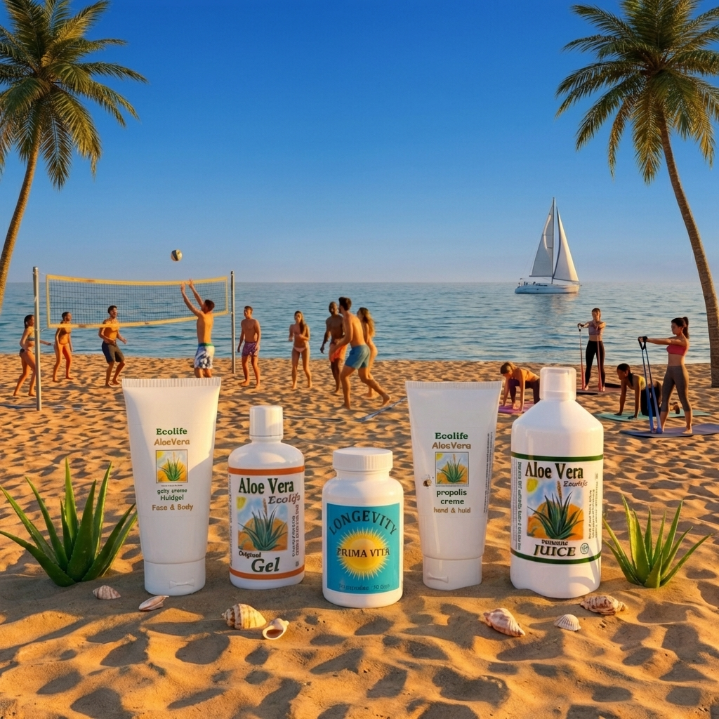 ecolife producten gezond leven aloe vera, aminozuren, collageen, omega-3