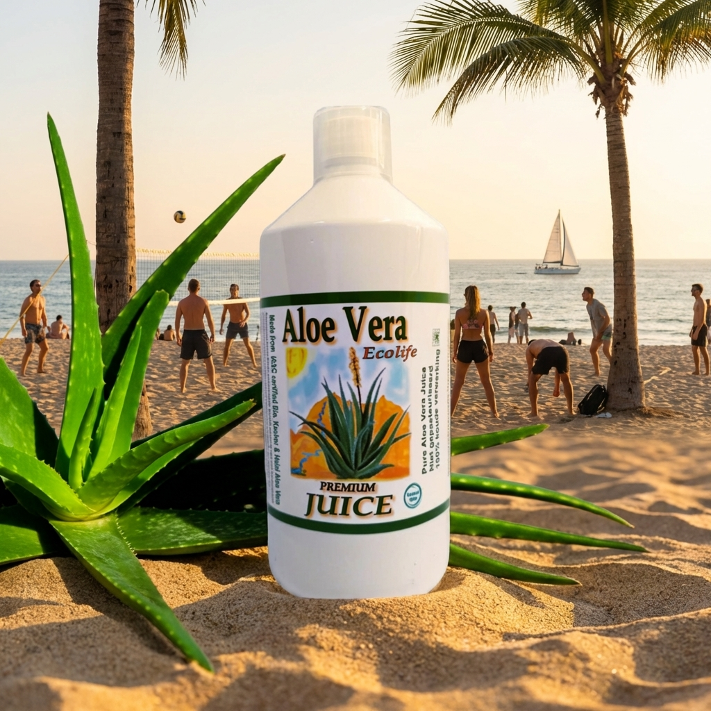bio aloe vera juice van Ecolife - biologisch goed gekeurd